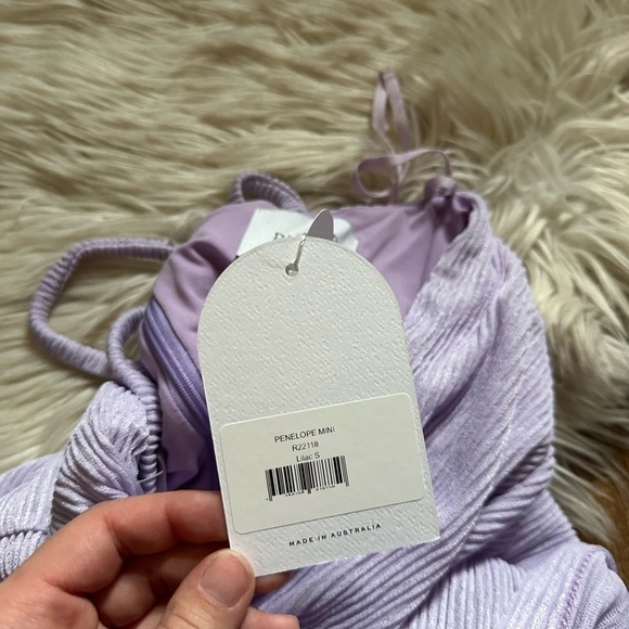 RUMER Penelope Mini Dress In Lilac - Picture 5 of 5